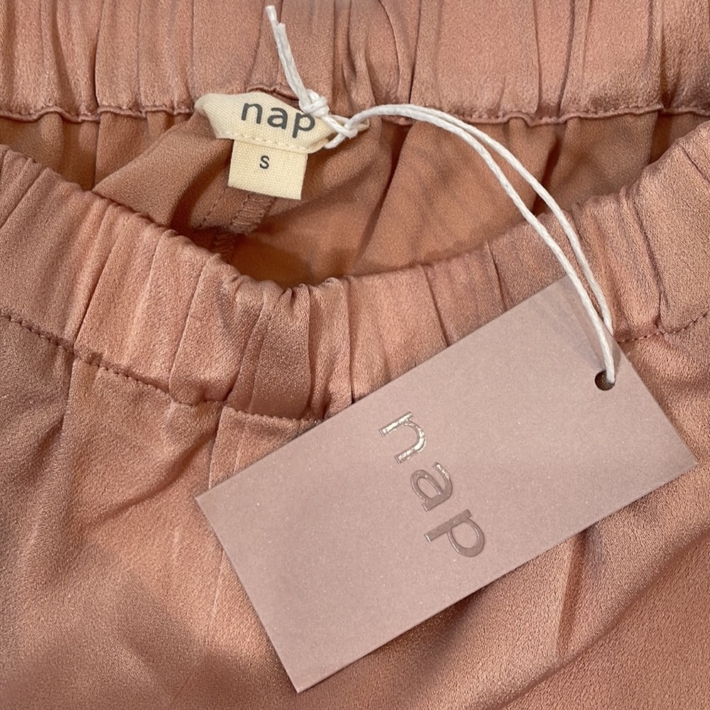 Nap Lounge Sleep Pants S NWT Rose Gold Blush Color - Picture 4 of 13